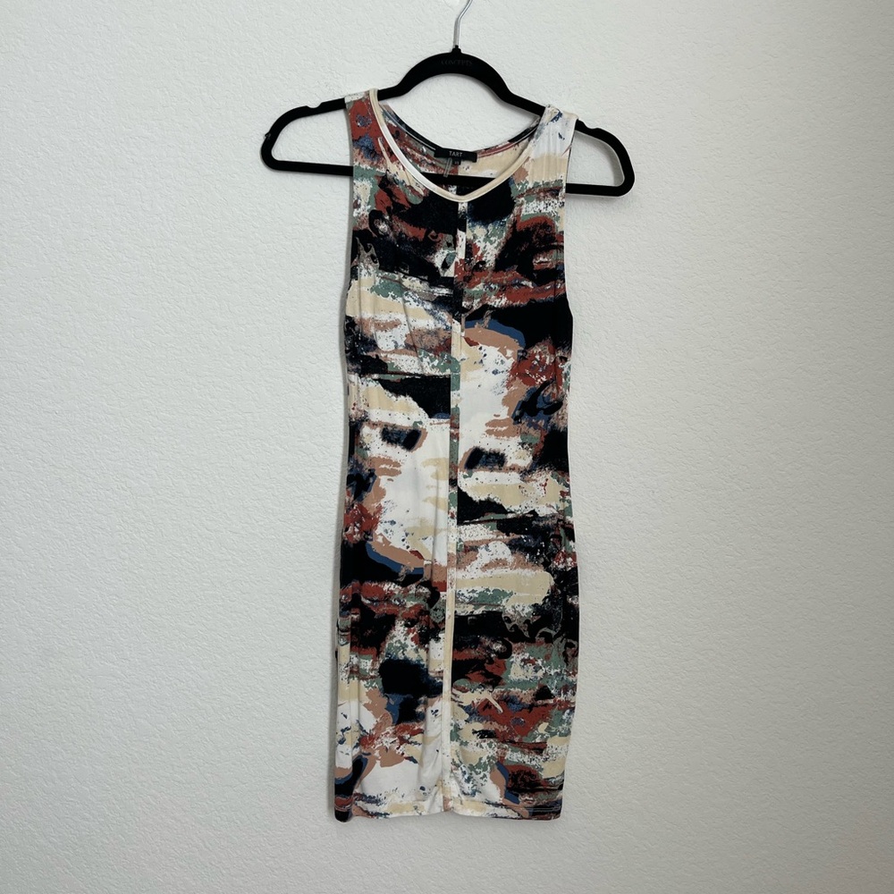 Tart multicolor abstract bodycon dress XS